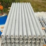 ขายเสารั้วแรงอัดแรงรูปแบบคางหมูพร้อมส่งแม่สอด